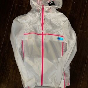 Under Armour Transparent Jacket with Pink Highlights
